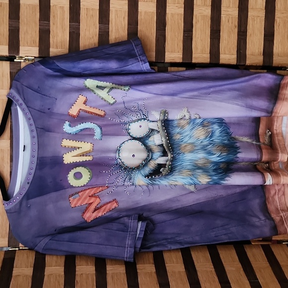 Custom "Monsta" diamond tshirt - Picture 1 of 6